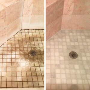 Before and After Showers - Sir Grout